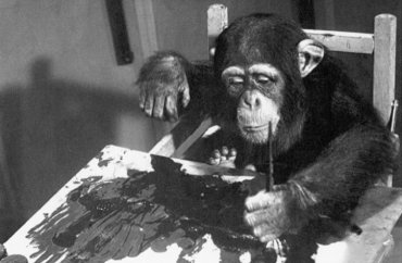 В Лондоне продадут картины, написанные шимпанзе. ФОТО