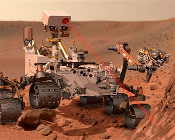 Марсоход Curiosity исследует выступ Копперстаун