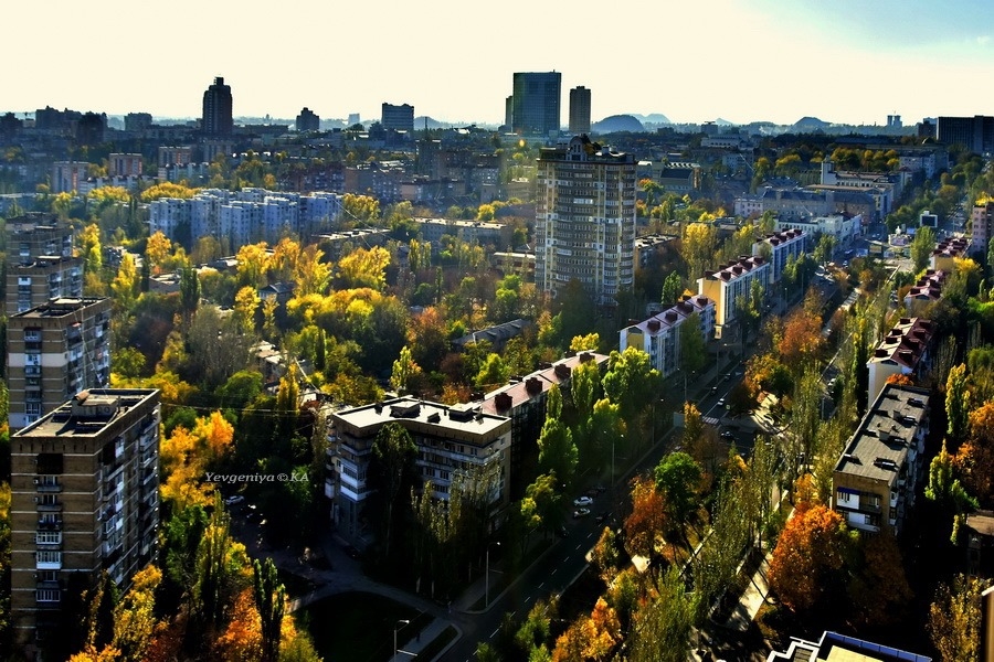 Донецк показали с высоты птичьего полета. ФОТО