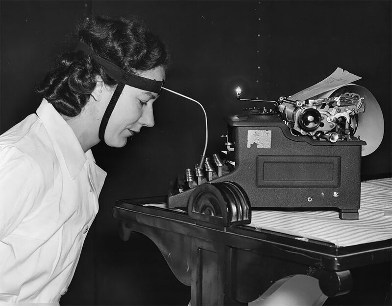 Фотоподборка из эпохи пишущих машинок