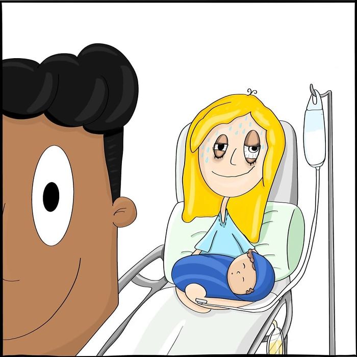 Художница рисует забавные комиксы о «радости материнства»