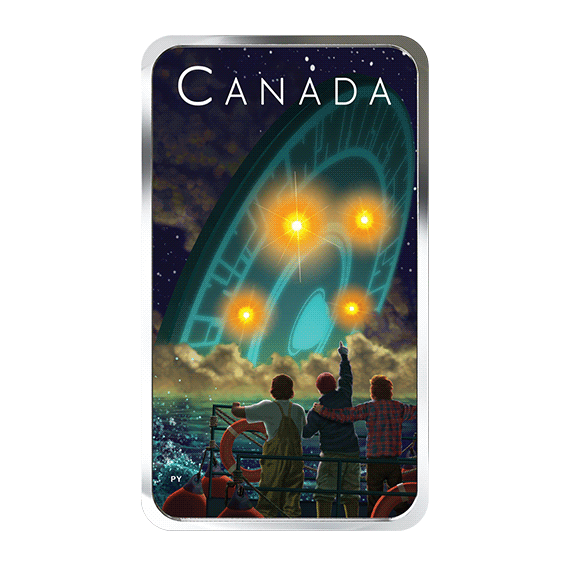 Светится в темноте: в Канаде создали монету, посвященную пришельцам. ФОТО