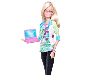 Кукла Барби стала компьютерщиком