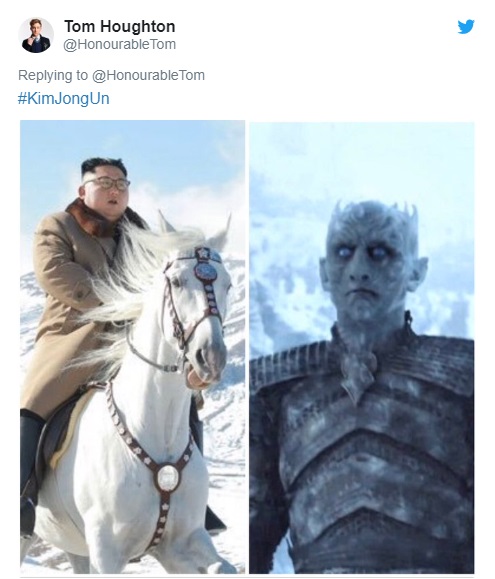 Король севера: Ким Чен Ын, покоривший гору верхом на белом коне, стал героем мемов. ФОТО