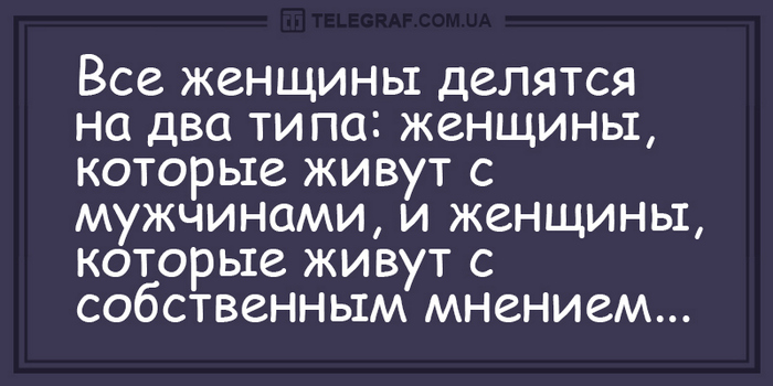 Свежие анекдоты о мужских фантазиях и женской злости