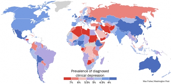 Ученые составили карту депрессии