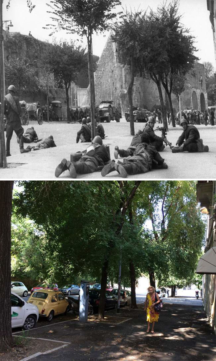 16 любопытных фото «тогда и сейчас»: как выглядели улицы городов мира в 40-х. ФОТО