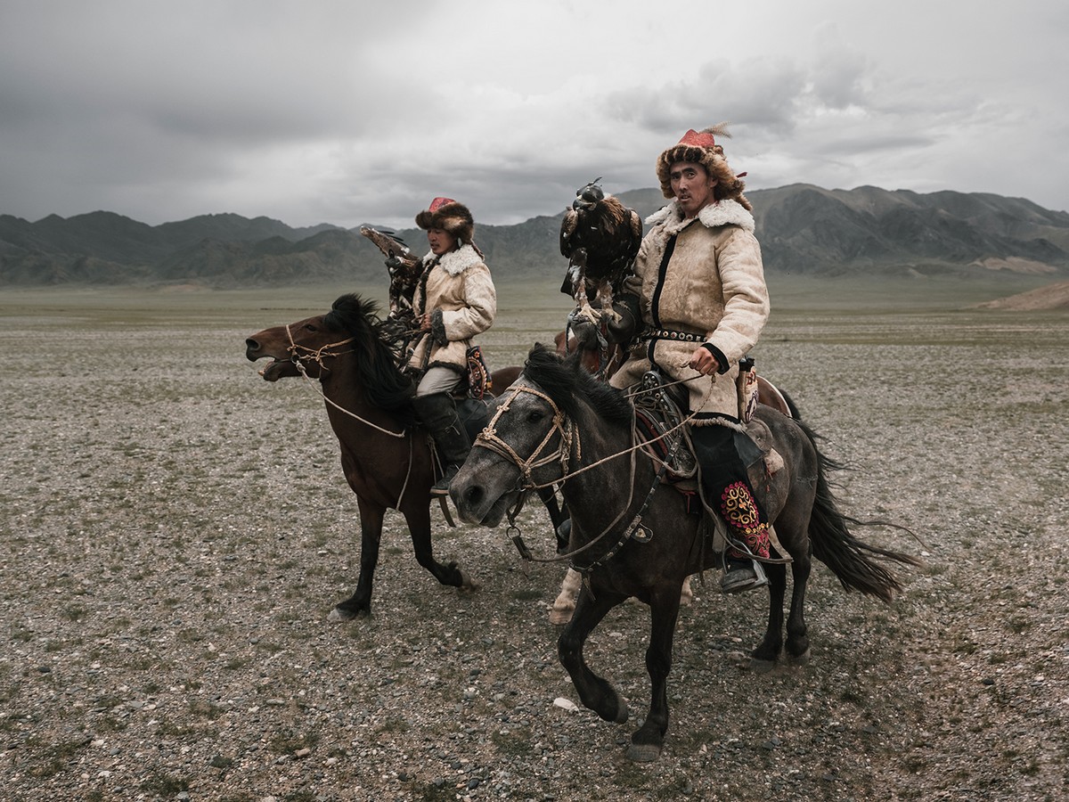Охотники с орлами Монголии на снимках Николая Бондарева
