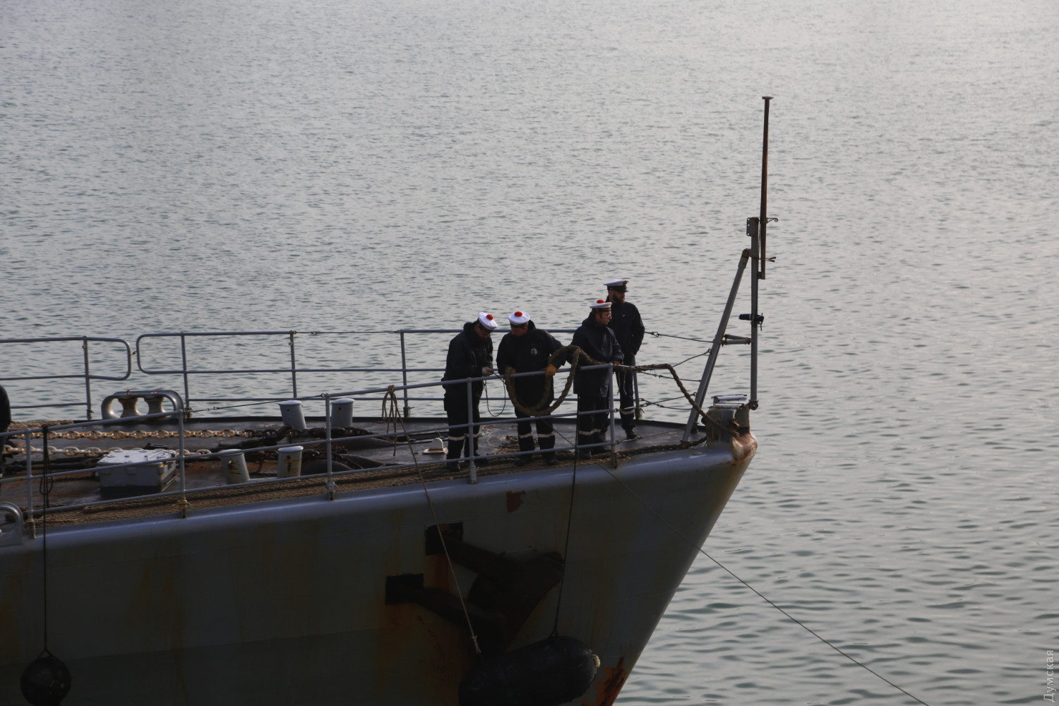 «Командир Биро». В морской порт Одессы зашел корвет ВМФ Франции. ФОТО