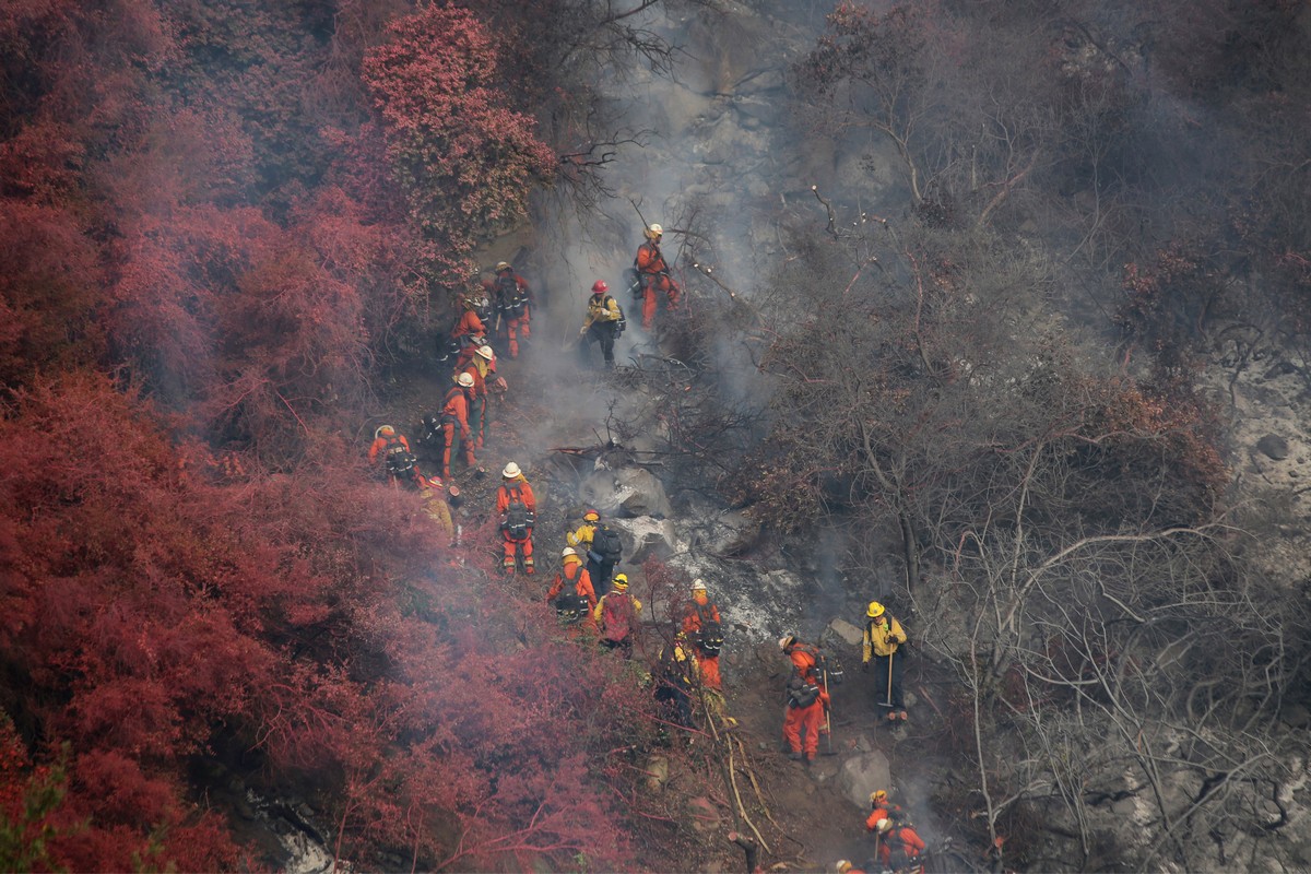 Лесные пожары в Санта-Барбаре