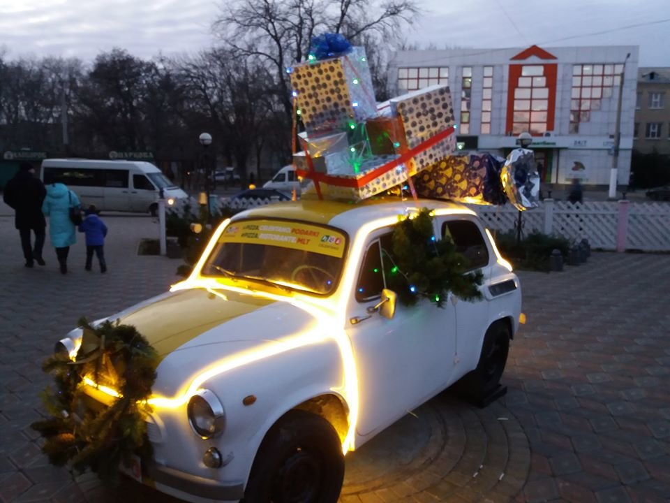 В Мелитополе появилась креативная новогодняя фотозона. ФОТО