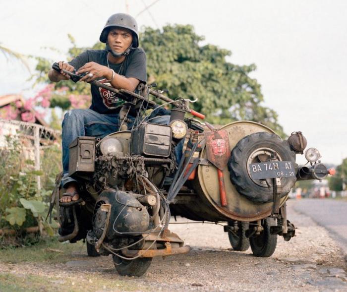 Безумные модификации скутеров Vespa в Индонезии. ФОТО
