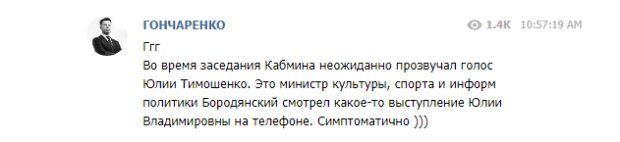 На заседании Кабмина произошел курьез с голосом Тимошенко из телефона. ФОТО