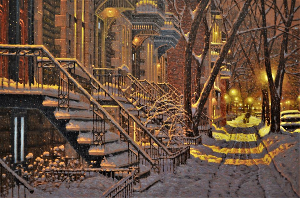 Художник из Канады рисует атмосферные картины, которые помогут окунуться в настоящую морозную зиму. ФОТО