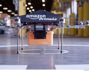 Amazon начнет доставлять посылки при помощи дронов