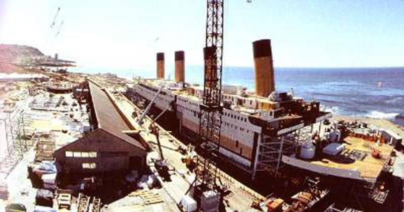 Заглянуть «за кулисы»: редкие фото со съемок «Титаника». ФОТО