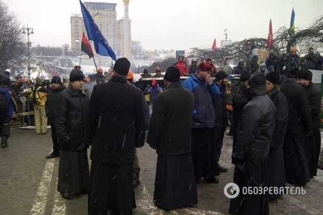Церковь встревожена событиями, которые произошли на Майдане этой ночью