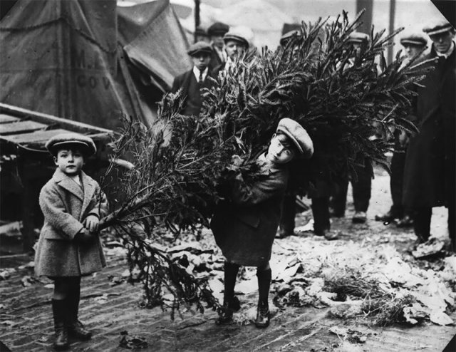 Архивные рождественские фотографии 1895-1930 годов