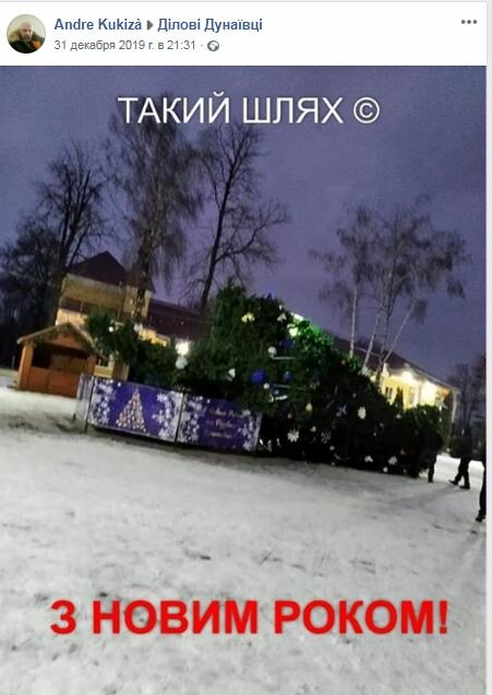 В сети высмеяли самую "уставшую" новогоднюю елку Украины