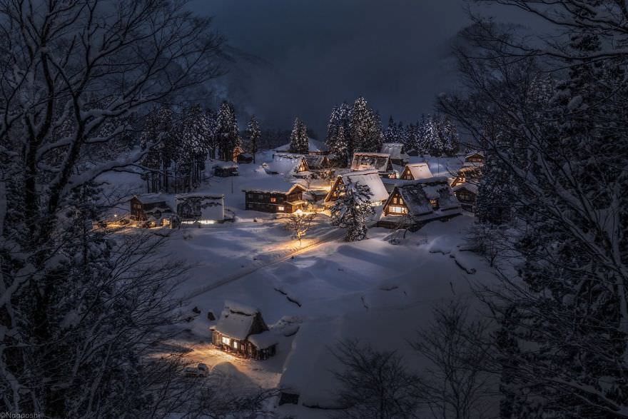 Красивая японская зима, как в снежной сказке. ФОТО