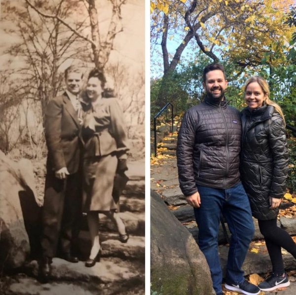 Пользователи сети воссоздали старые фотографии своих бабушек и дедушек