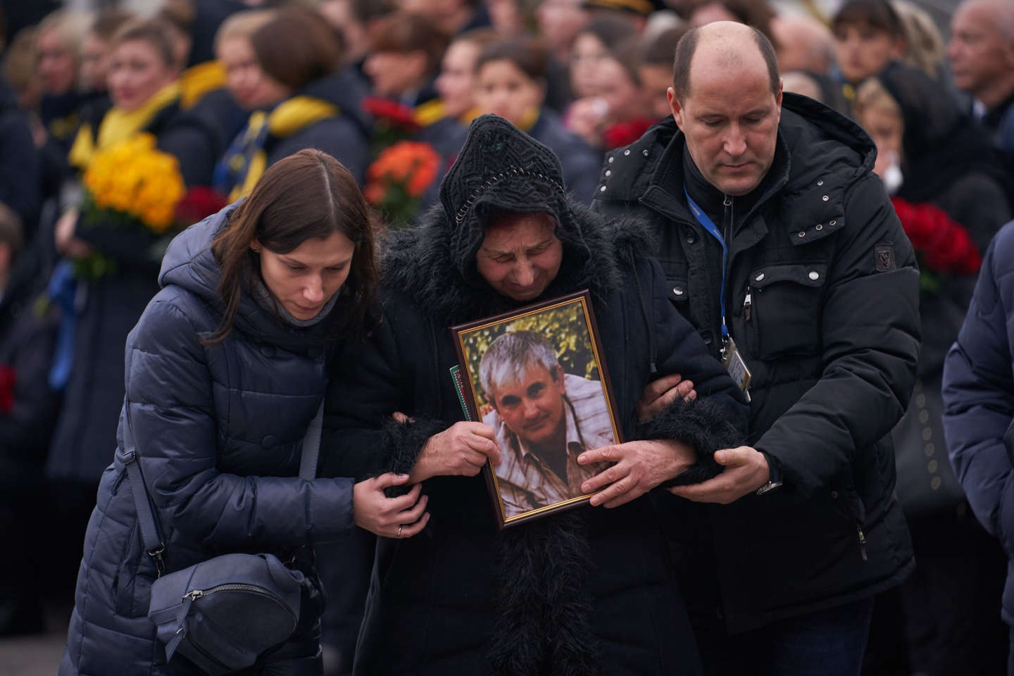 В Борисполе простились с погибшими в авиакатастрофе самолета МАУ над Ираном. ФОТО