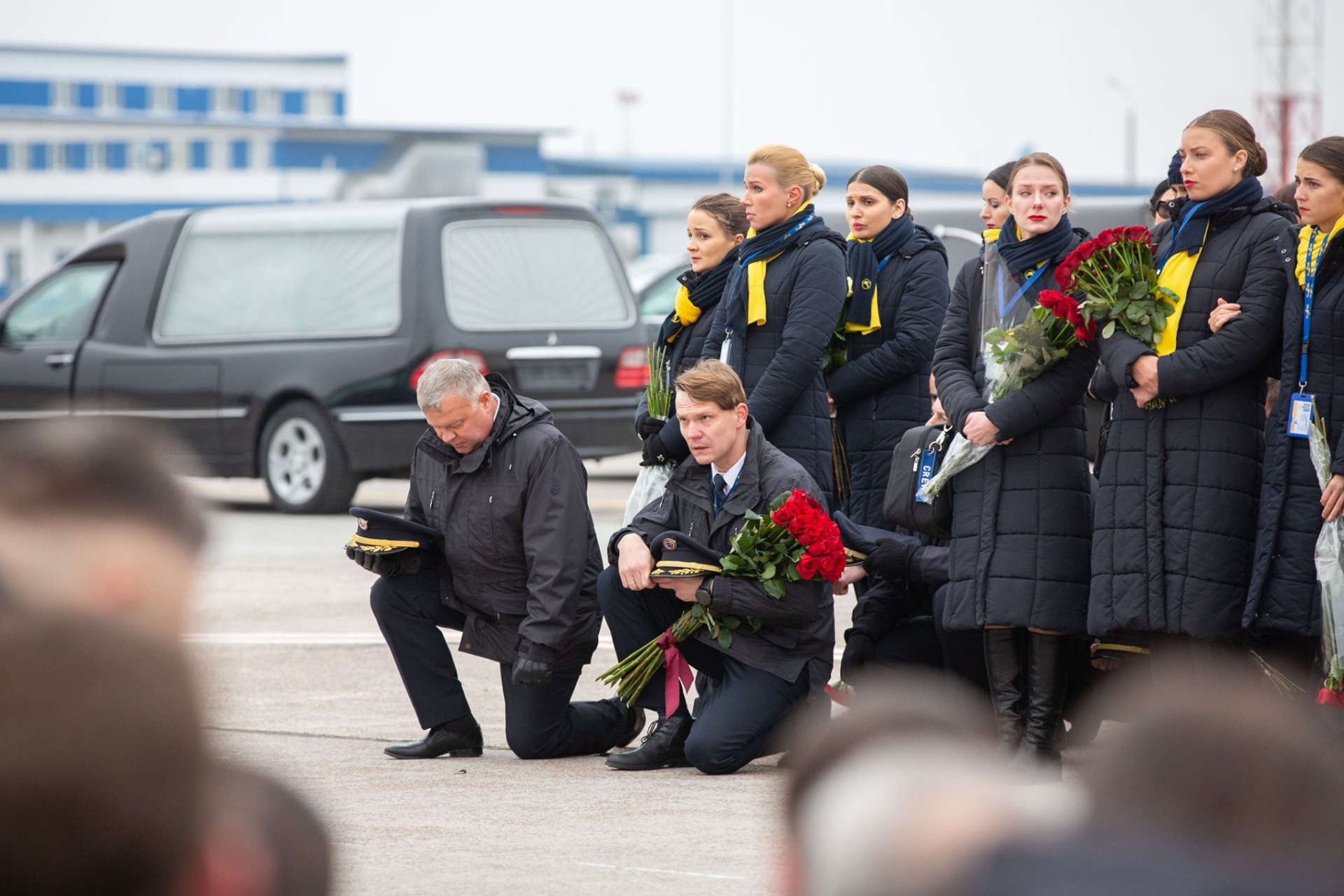 В Борисполе простились с погибшими в авиакатастрофе самолета МАУ над Ираном. ФОТО