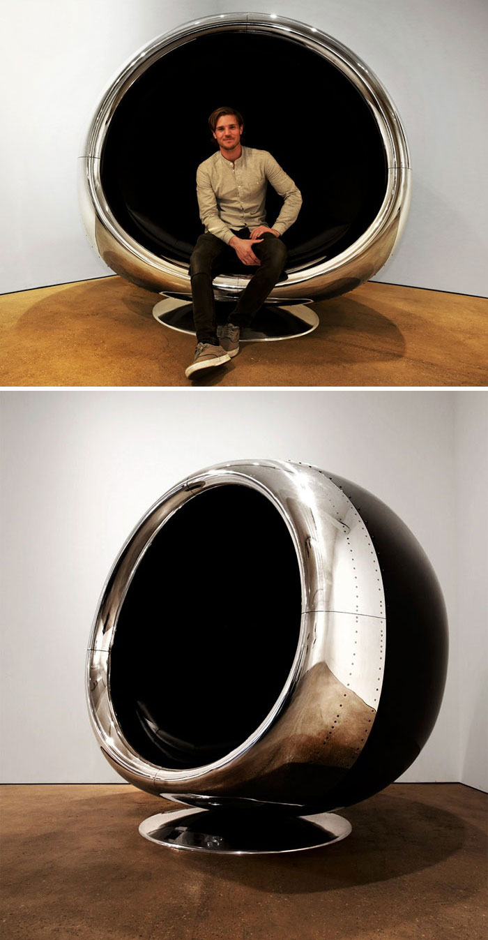 Креативная мебель, сделанная из деталей самолетов