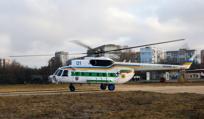 “Мотор Сич” модернизирует вертолеты для одесских пограничников. ВИДЕО