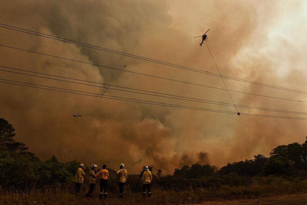 Фотограф Ник Мойр документирует лесные пожары Австралии