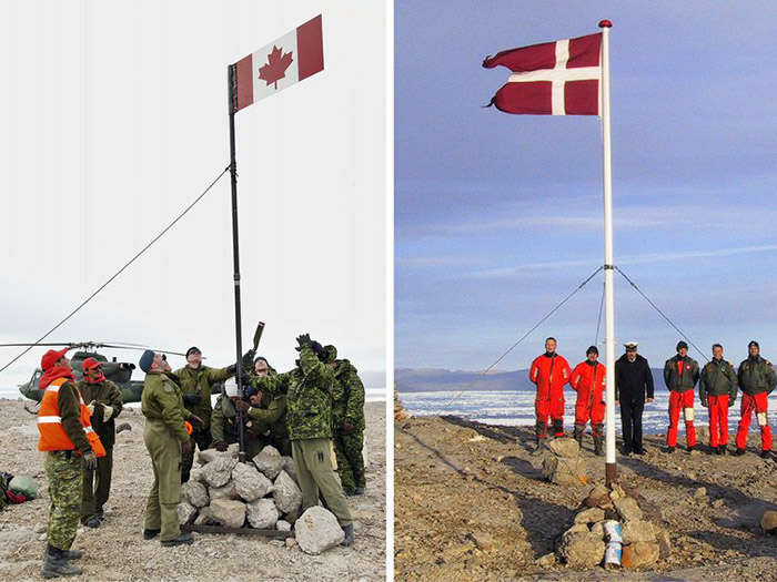 Интеллигентная война между Канадой и Данией за остров Ганса