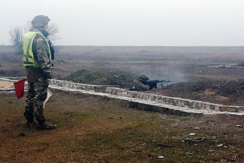 Десантники ВСУ выполнили огневые упражнения из стрелкового оружия. ФОТО