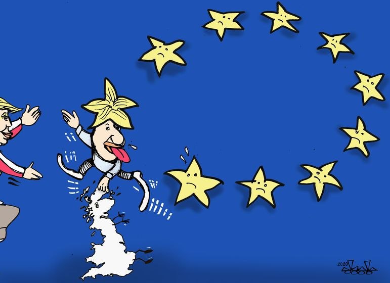 Прощай, Европа: появились яркие карикатуры на выход Британии из ЕС. ФОТО
