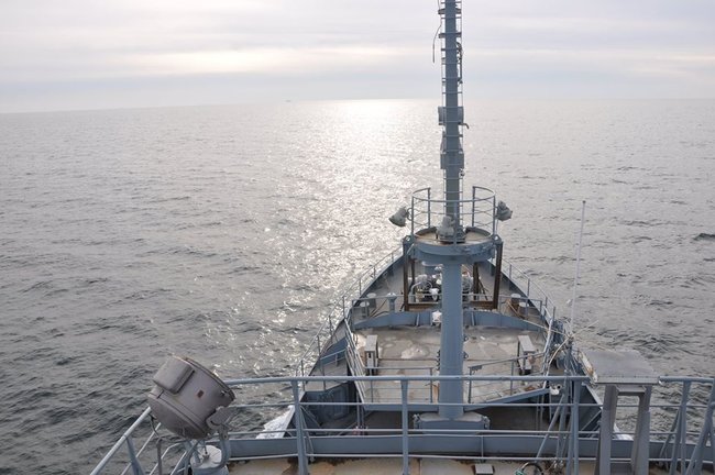 Разведывательный корабль для ВМС Украины, достраивающийся в Одессе, впервые вышел в море для ходовых испытаний 02
