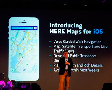 Nokia закрыла карты Here для владельцев iPhone
