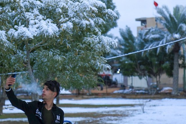В Багдаде выпал снег впервые за 12 лет