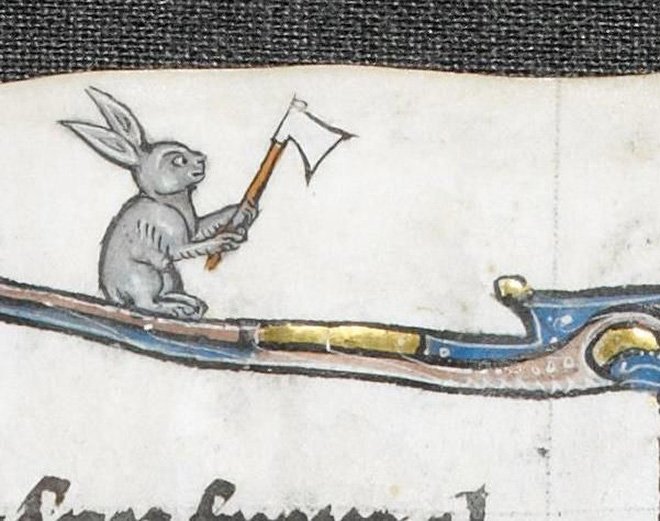 Смех до слез: беспощадные кролики на гравюрах Средневековья