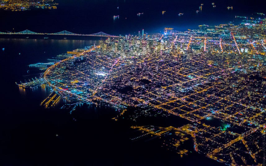 Фото ночного Сан-Франциско, от которых захватывает дух. ФОТО