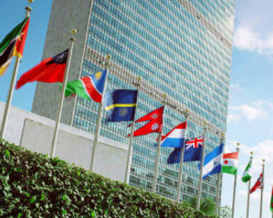 Украинцы пикетировали штаб-квартиру ООН в Нью-Йорке