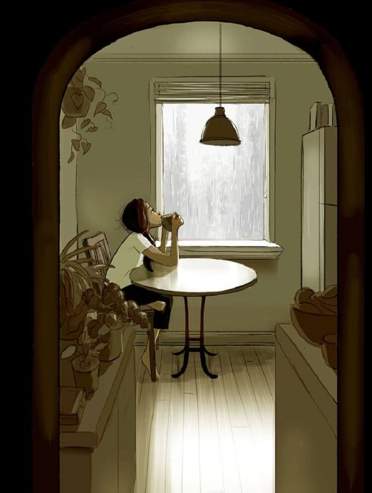 18 теплых иллюстраций которые доказывают, что жизнь в одиночестве может приносить счастье. ФОТО