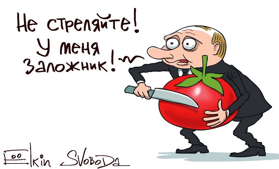 Обострение в Идлибе: террорист Путин стал героем забавной карикатуры. ФОТО