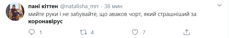 Коронавирус в Украине - как реагируют люди. Скриншот: twitter