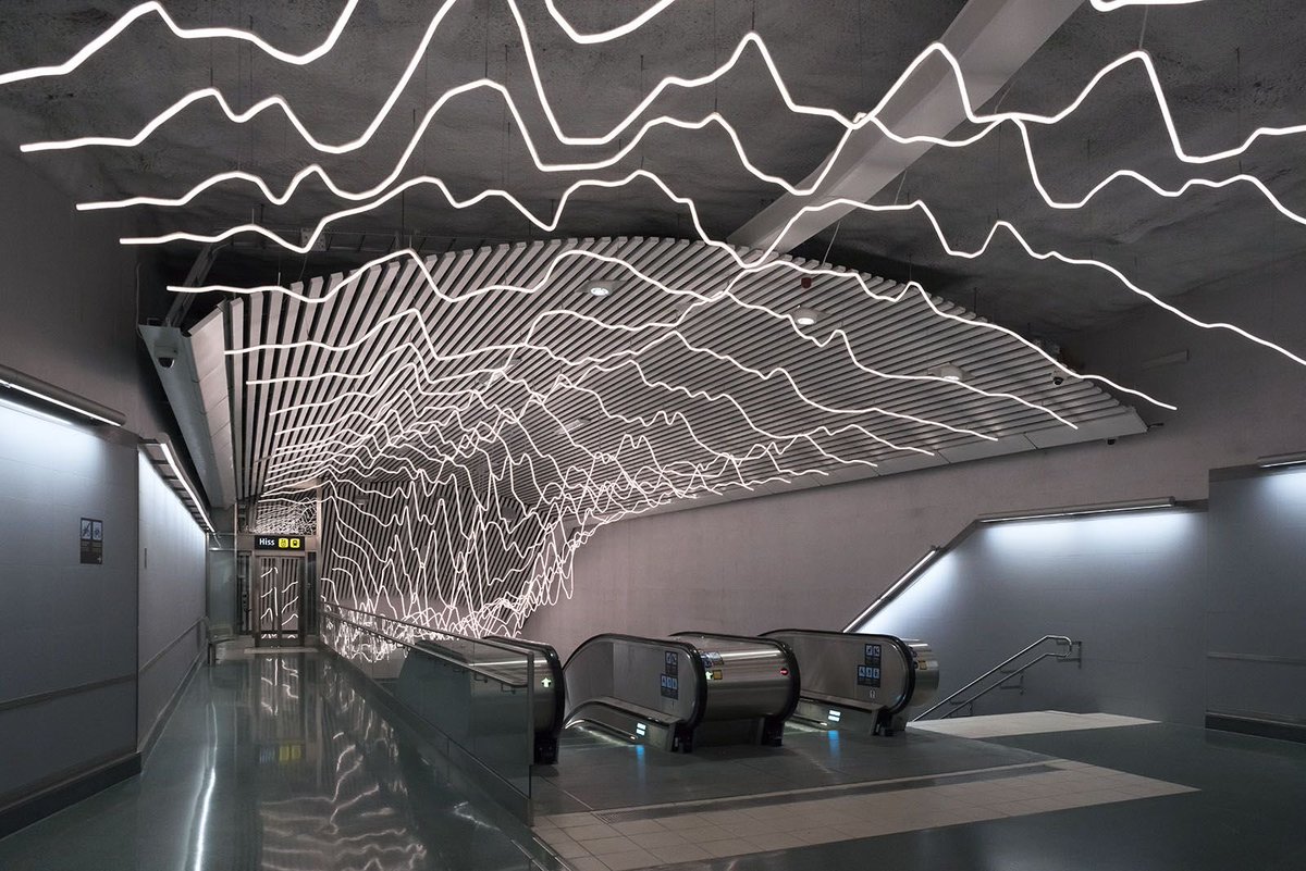 10 самых красивых станций метро Стокгольма. ФОТО