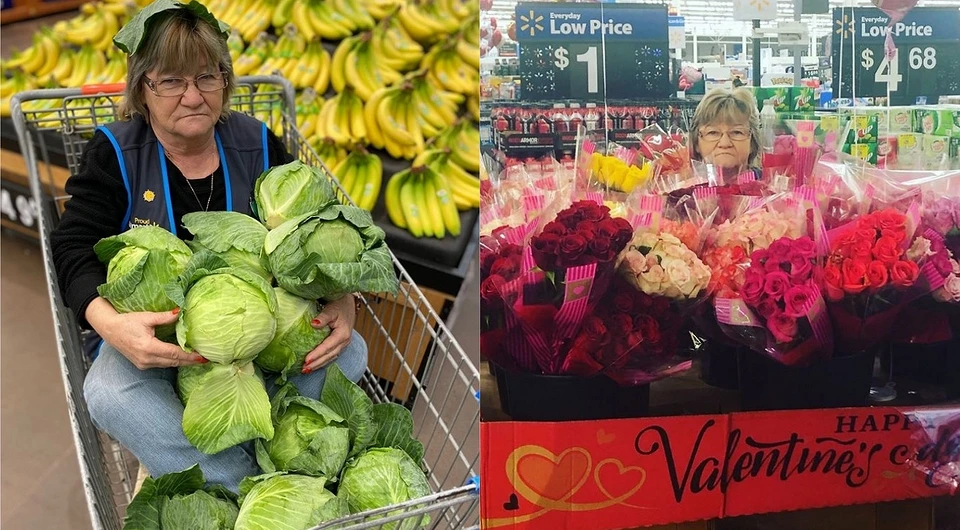 Бабуля-приколистка прославилась, позируя для рекламы супермаркета Walmart. ФОТО