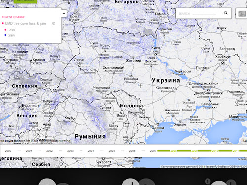 Google выпустил карту вырубки лесов на планете. Украина - среди лидеров
