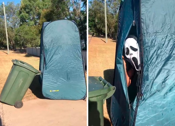 Австралийцы устроили флешмоб-маскарад у мусорного бака. ФОТО