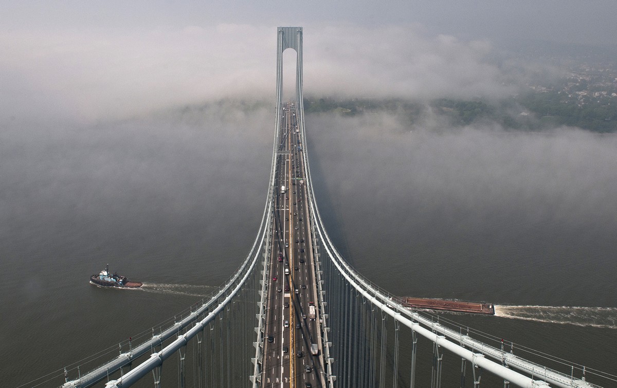 Самые длинные среди висячих мостов в мире