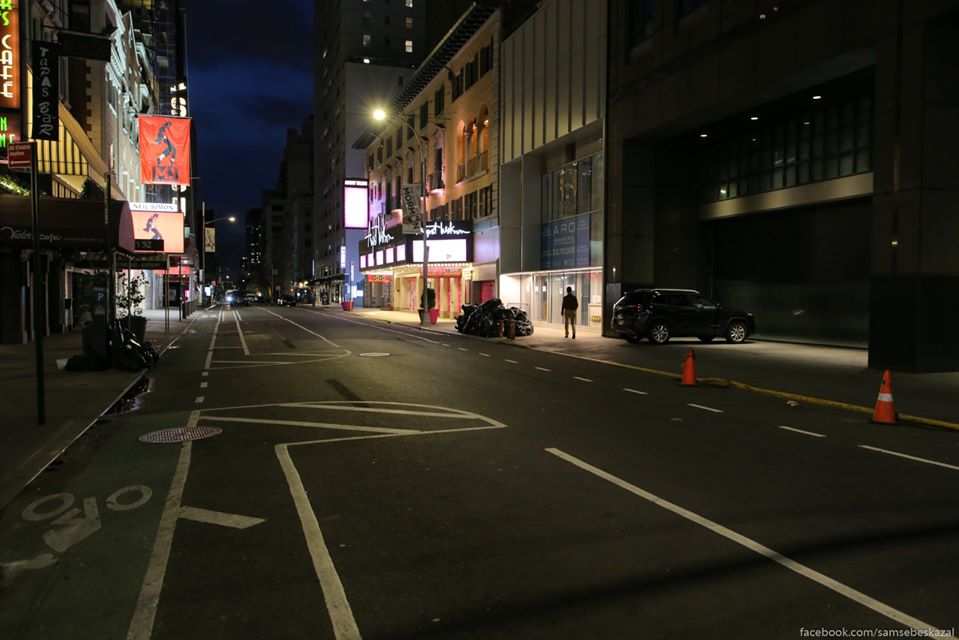 Как выглядит ночной Нью-Йорк на карантине. ФОТО