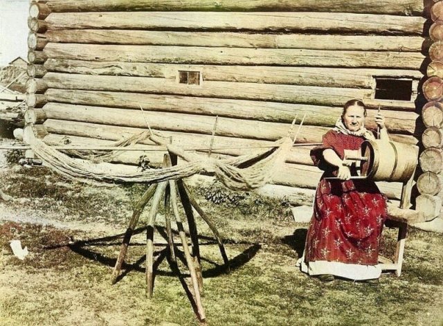 Снимки русских деревень конца XIX века в цвете