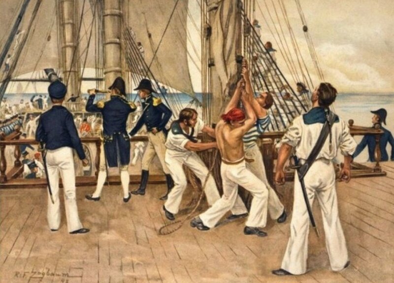 Килевание — страшное наказание моряков из прошлого